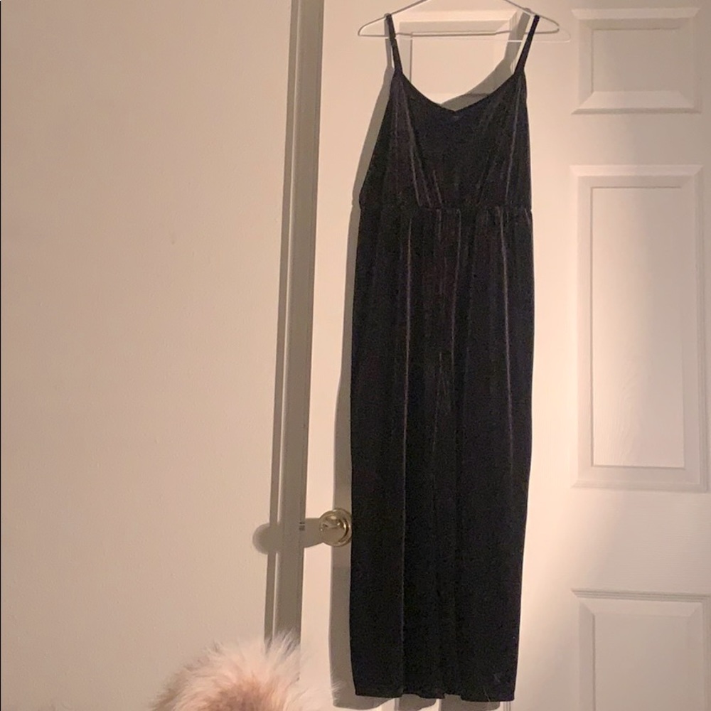 Suede Black Romper